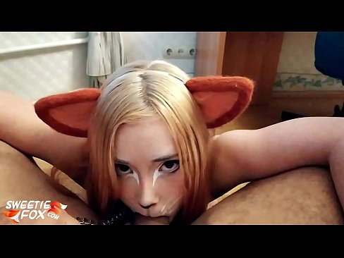❤️ Nilunok ni Kitsune ang titi at cum sa kanyang bibig ️❌ Porno sa amin ﹏